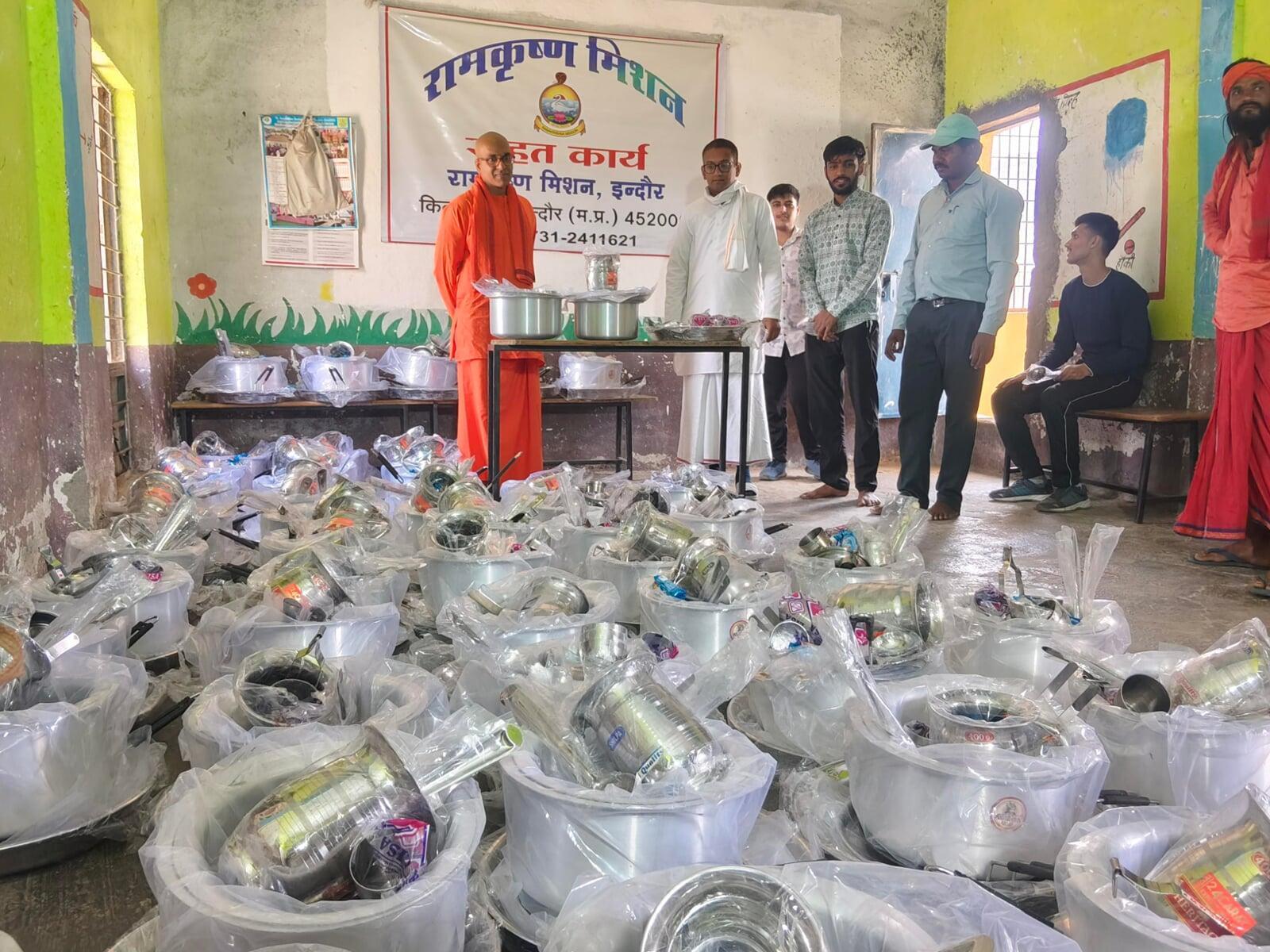 Utensil Distribution To Tribal Families: Indore, April 2026
